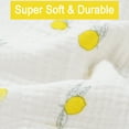 thumbnail image 2 of Muslin Squares baby Muslin Cloths - Washcloths Baby Face Towel 100% Cotton 6 Pack 4 Layers Super Soft and Absorbent Newborn Essentials Unisex (25*25cm-4Layers-Pack of 6), 2 of 8