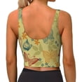 thumbnail image 3 of Lsque Floral with Butterflies Printed Women'S Sports Bra, Compression, Moisture Wicking, High-Impact Sports Bra For Women,Supportive sports bra-Medium, 3 of 9