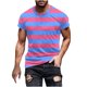 thumbnail image 1 of Camisetas de Manga Larga para Hombres Imprimir Fallow Cuello Redondo Camiseta, Moda Casual Manga Corta Mezcla de Algodón/Lino, 1 of 5