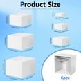6-Piece Acrylic Buffet Risers Set, Stackable Food Display Stands for ...