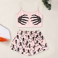 thumbnail image 2 of Miaoju Fun Women Themed Sleepwear with Sleeveless Bodice and Loose Halloween Shorts for Seasonal Get Togethers and Calm Nights by the Fire, 2 of 5