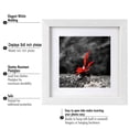 thumbnail image 4 of 2-In-1 8x8 Picture Frames White Matted 6x6 Wooden Picture Frame Poster Frame Document Diploma and Certificate Frame for Wall Hanging Home Decoration-White(Can Hang or Place on the Table), 4 of 7