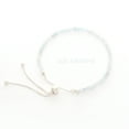 thumbnail image 5 of Natural Aquamarine Round Shape Bracelets in Sterling Silver for Women, March Birthstone Jewelry for Her Birthday, Wedding Anniversary, Christmas, Mothers Day, 5 of 7