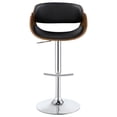 thumbnail image 4 of Dana Adjustable Bar Stool Black and Chrome, 4 of 12