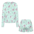 thumbnail image 5 of Kuromi And My Melody Women Pajamas Set Loungewear Sleepwear 2 Piece PJ Sets, 5 of 7