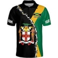thumbnail image 3 of Lotusprinthandmade Personalized Jamaica Flag Jamaican Pride Polo Shirt (Lightweight) S-5XL Multicolor, 3 of 5