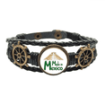 thumbnail image 1 of Arquitectura del paisaje mexicano Pulsera marina tejida en cuero, 1 of 4