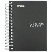 Five Star Fat Lil' Wirebound Notebook, College Ruled, 3 1/2 " x 5 1/2", Black (450021AA2-MT)
