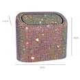 thumbnail image 3 of Car Trash Can Glitter Rhinestone Bling Pressing Square Can Storage Box Garbage Grabber for Vehicle, 3 of 12