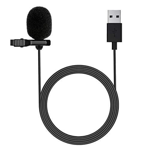 Movo M1 Microphone USB Lavalier à Clipser Omnidirectionnel pour Ordinateur Portable, PC et Mac, Parfait pour Podcasting, Jeu, Streaming et Micro de Bureau (Cordon de 20 Pieds)