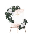 thumbnail image 3 of AMLESO 2 Pieces Artificial Flower Swag Wedding Welcome Sign Garlands Flower Garland for White, 3 of 8