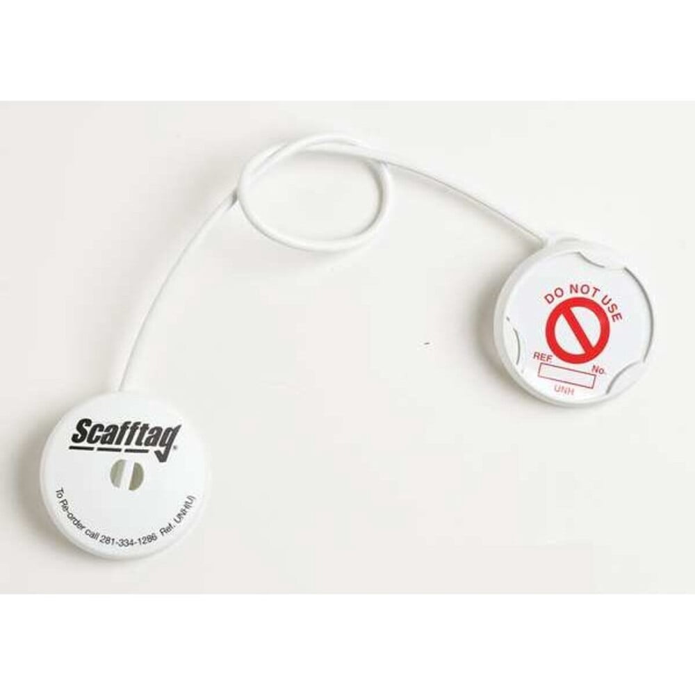 Brady Tag, Do Not Use, Plastic, Red on White, Circle, 20 PK UNI-UNH 12 P