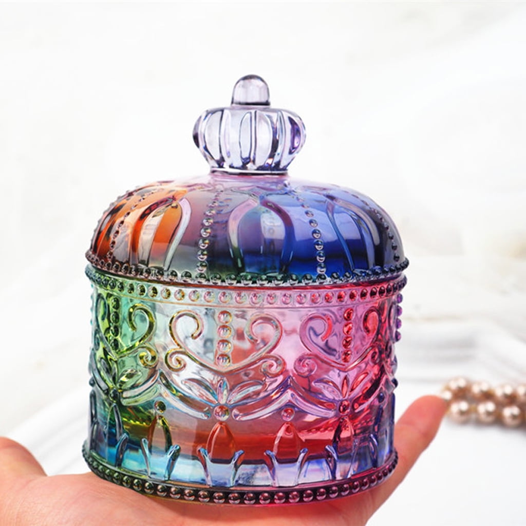 GENEMA DIY Chic Storage Box Resin Casting Mold with Lids Jewelry Candy Jar Silicone Mold Container Epoxy Resin Silicone Molds