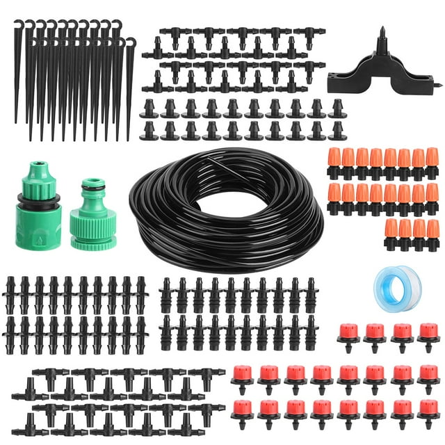 Drip Irrigation System,20M Drip Irrigation System Automatic Irrigation Drip Kit for Garden Watering