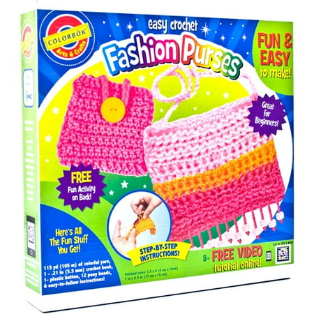 Colorbok Crochet Fashion Purse & Wallet
