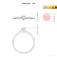 thumbnail image 5 of ANGARA Natural 0.25 Ct. Diamond Classic Engagement Ring in 14K White Gold for Women (Ring Size: 3), 5 of 10