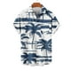 thumbnail image 4 of Mens Casual Manga Corta Botón Abajo Camisas Impresas Bolsillo Botón Turndown Cuello Top Blusa Camisa, 4 of 5