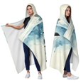 thumbnail image 2 of Vintage Orca Wearable Blanket Hoodies for Women Men Adults Orca Lovers Soft Cozy Sea Orcas Hooded Blankets for Camping Home Decor Birthday Gifts 60X80 Inch, 2 of 5