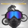 thumbnail image 3 of Gafas desmontables modulares Casco de carreras de motos Cara protectora Labymos  Sombrero para el sol, 3 of 7