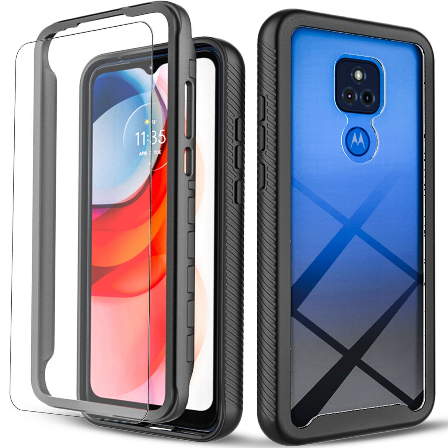 Motorola Moto G Play Case, Dual Layers Holster] And BuiltIn