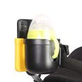 thumbnail image 2 of Portavasos para cochecito, accesorios para sillas de ruedas y accesorios para cochecitos Portavasos para cochecito con soporte para teléfono, portabotellas 2 en 1 para cochecito, bicicleta, silla de ruedas, andador JM, 2 of 5