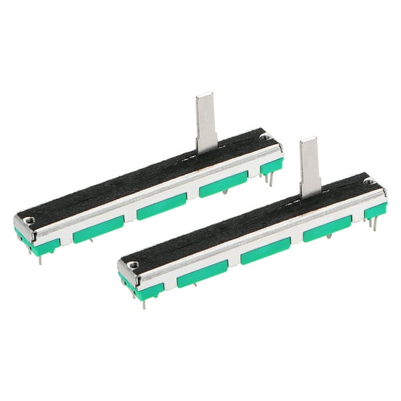 2pcs Fader Variable Resistors Mixer 60mm Straight Slide Potentiometer A503 50K Ohm Exponential double Potentiometers