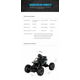 thumbnail image 4 of Auto RC 1:16 de Alta Tracción 4WD con Cámara FPV en Cúpula Esférica, Control WiFi, Cámara Panorámica por Servo, Llantas Todoterreno, Chasis Escalador, Negro, Regalo Tecnológico Premium, 4 of 8