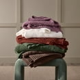 thumbnail image 4 of Better Homes & Gardens Super Soft Chenille Knit Oversized Couch Throw Blanket, Violet Gem, 4 of 5