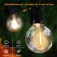 thumbnail image 4 of Guirnaldas de luces para patio exterior Muasdae 5,5 m, 10 bombillas LED, 4 of 7