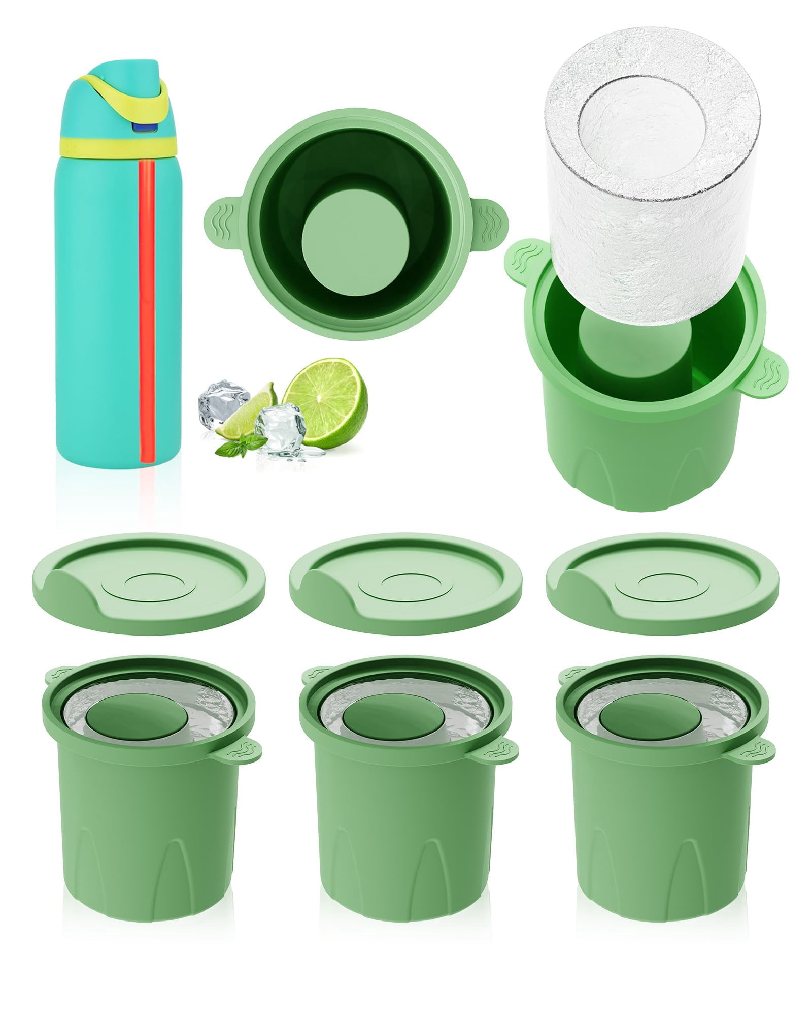 Owala FreeSip Ersatzdeckel 2er-Set – Schwarz, Passt Für 40,5 Ml, 60 Ml, 32 Ml & 1,2 L Flaschen, Auslaufsicherer Silikonstopfen