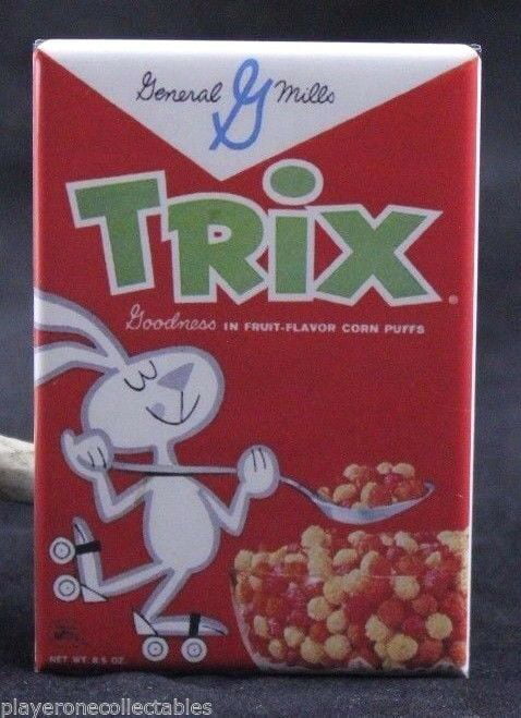 Trix Cereal Box 2" X 3" Fridge Locker Magnet. 