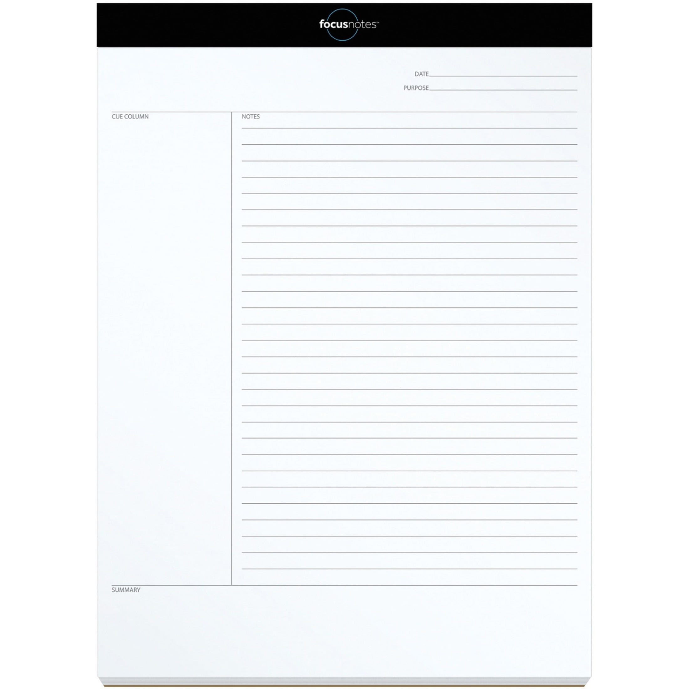TOPS FocusNotes Legal Pad ,PAD,CRNLNTS,LGL 8.5X11,WH