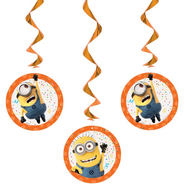 Despicable Me Minions Hanging Decorations, 26in, 3ct