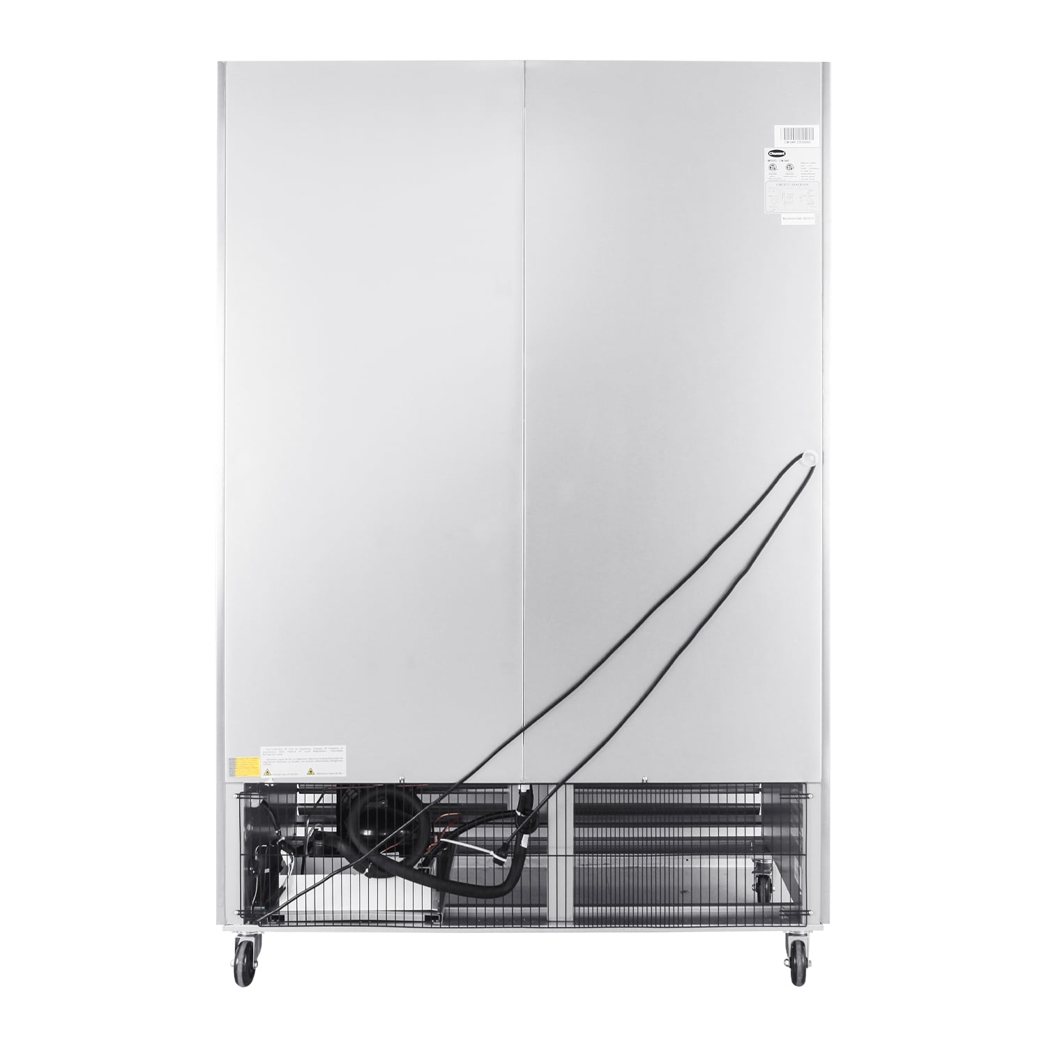 54" Heavy Duty ChumartUSA Commercial 49 Cu.ft Upright 2 Door Reach In Freezer All stainless steel