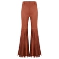 thumbnail image 3 of Eandarui Womens Cowgirl Western Flared Pants Tassel High Waisted Motorcycle Pants Western Cowboy Outfits Brown XL, 3 of 7