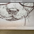 thumbnail image 6 of Ambesonne Dog Place Mats Set of 4, Hipster Puppy Glasses, Standard Size, White Tan Brown, 6 of 6