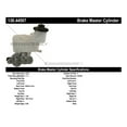 thumbnail image 3 of Centric 130.44507 Premium Brake Master Cylinder Fits select: 2008-2010 TOYOTA SCION XD, 3 of 4