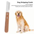 thumbnail image 5 of Dog Stripping Comb Knot Removal Painless Safe Cat Grooming Comb with Wood Handle for Right Hand Use, 5 of 5
