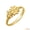 Yellow, variant on 10k White Gold Daisy Flower Bee Ring (Size 10)