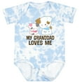 thumbnail image 3 of Inktastic My Granddad Loves Me Granddaughter Girls Girls Baby Bodysuit, 3 of 5