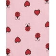 thumbnail image 2 of Leveret Kids Footed Cotton Pajama Ladybug w/Heart 3-6 Months, 2 of 2