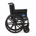 thumbnail image 4 of Silla de ruedas ultraligera Medline Premium con brazos abatibles de longitud completa y reposapiernas elevables para mayor comodidad, asiento de 18", n.°, 1 unidad, 4 of 5