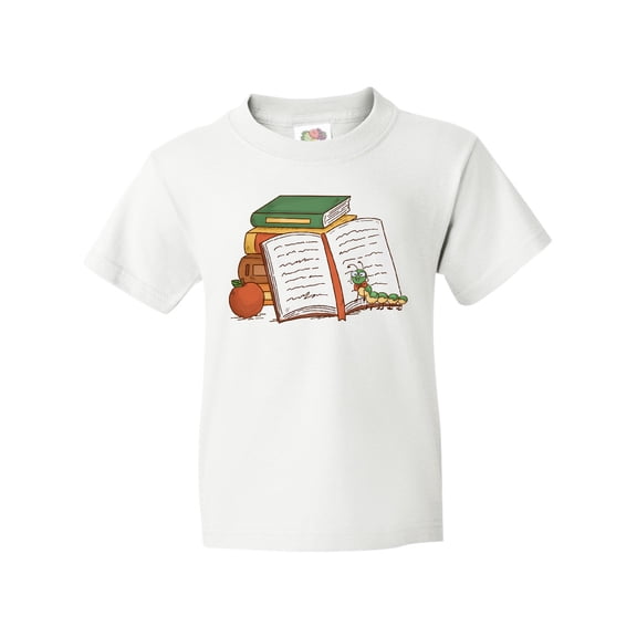 Inktastic Tiny Library Bookworm Youth T-Shirt