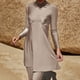 thumbnail image 3 of IBAKOM Traje de baño musulmán para mujer Conjunto de protección contra erupción 3 piezas Traje de baño modesto de manga larga con gorro de baño Traje de baño de surf, 3 of 3