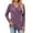 Purple, variant on V Neck Blouses for Women Button Long Sleeve Tunic Dressy Casual Work Shirts Trendy Fall Winter Tops
