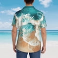 thumbnail image 6 of Daiia Ocean Wave Crash Hawaiian Shirt for Men Gentle Cotton Regular Short Sleeve Casual-3X-Large, 6 of 9