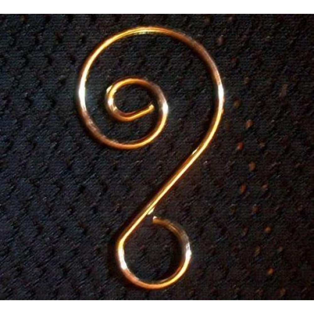 Fancy Gold Ornament Hooks, Gold Ornament Hanger for Collectibles, Pack