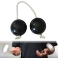 thumbnail image 3 of Bolas de arena rítmicas, instrumento de percusión polirrítmica, Maracas, bola rítmica de percusión para KTV, sala de estar, dormitorio, adulto Negro Hugo bolas de arena rítmicas, 3 of 8