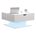 thumbnail image 3 of Noble House 29.5" Coffee Table with Hydraulic Lift,High-Gloss Semi-Open Storage,White, 3 of 10
