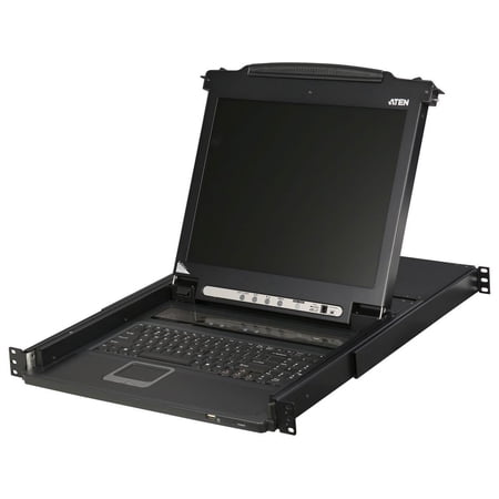UPC: 0672792100581 | ATEN CL5708M 17  LCD 8 Port PS2/USB Combo KVM with Peripheral Sharing Technology